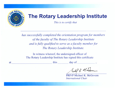RLI certificates